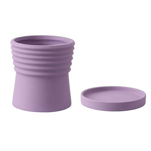 Blumentopf Kreative Formbare Keramik Blumentopf mit Tablett Vier Jahreszeiten Pflanze Sukkulenten Blumentopf Schmetterling Orchideen Blumentopf Einfache Moderne Blumenvase(P von SOBOLON