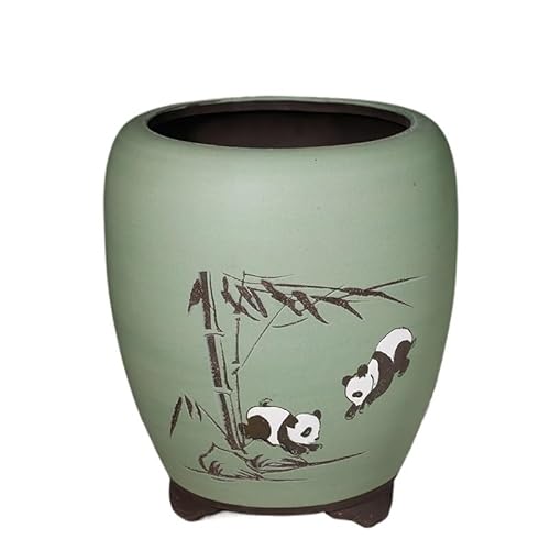 Blumentopf Lila Ton Blumentopf Pflanzentopf Keramik Moderne einfache Blumentopf von SOBOLON