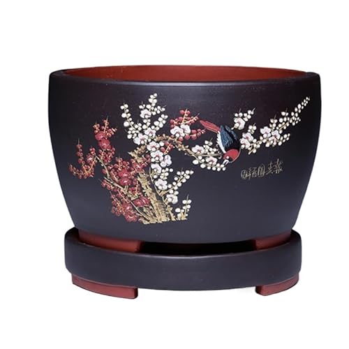 Blumentopf Sukkulenten Pflanzgefäß Keramik Desktop Wohnzimmer Alabaster Bonsai Topf Großer Behälter Modern Einfacher Blumentopf (B) von SOBOLON