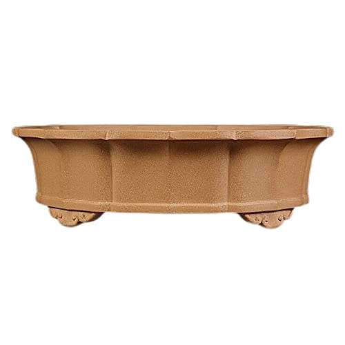 Blumentopf Topf für Pflanzen Bonsai Extra Large Stark und Langlebig Topf für Pflanzen Lila Sand Hohe Füße Retro Blumentopf für Kiefer und Zypresse Einfacher und moderner Blumentopf von SOBOLON