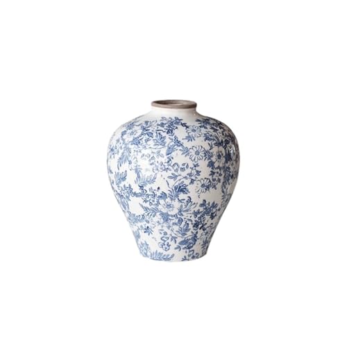Blumenvase Blau Und Weiß Porzellan Vase, Hydroponische Blumenarrangement, Dekoration Für Wohnzimmer, Schreibtisch, Veranda Einfache Moderne Blumentopf von SOBOLON