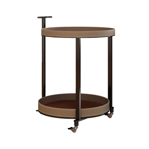 Couchtisch, Teetisch, Beistelltisch, italienisches Leder, in Stuhlform, für Wohnzimmer, kleines Sofa, runder Nachttisch für Zuhause, moderner Couchtisch Couchtisch, Teetisch, Beistelltisch, italienisches Leder, in Stuhlform, für Wohnzimmer, kleines Sofa, runder Nachttisch für Zuhause, moderner Couchtisch von SOBOLON