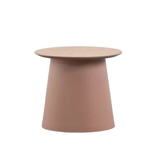Couchtisch Teetisch Runder Kunststoff Couchtisch Für Im Wohnzimmer, Kleiner Runder Tisch, Sofa, Beistelltisch, Einfacher Balkon Moderner Couchtisch(F) von SOBOLON