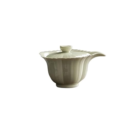 Reise Wasserkocher 100ml Handgemachte Teekanne Haushalt Blütenblatt Griff Teekanne Retro Topf Tee Einweichen Kessel Tee Set Chinesische Teekanne Grüne Teekanne von SOBOLON