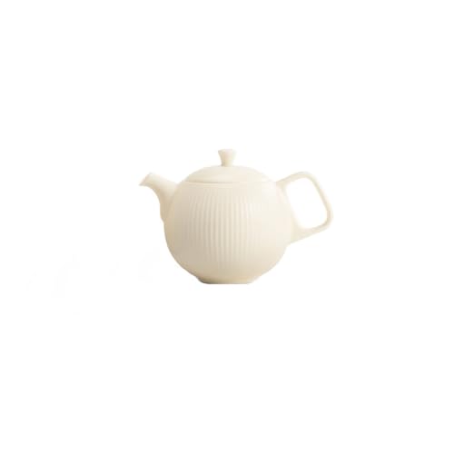 Reise Wasserkocher Elegante Und Frische Weiße Keramik Teekanne, Traditionelle Haushalt Teekanne, Licht Luxus Kung Fu Teeservice, Einfarbig Keramik Grüne Teekanne von SOBOLON