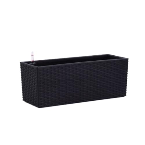 SOBOLON Automatischer wasserabsorbierender Blumentopf aus Kunststoff, für Gemüse, grüner Rettich, moderner einfacher Blumentopf (B) von SOBOLON