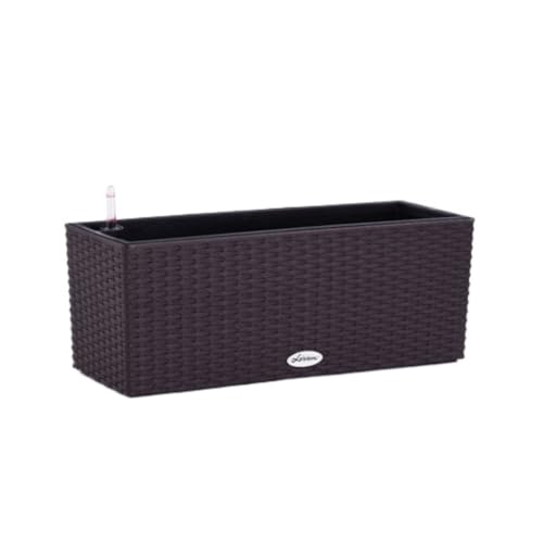 SOBOLON Automatischer wasserabsorbierender Blumentopf aus Kunststoff, für Gemüse, grüner Rettich, moderner einfacher Blumentopf (C) von SOBOLON