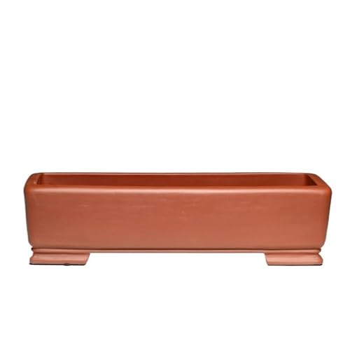 SOBOLON Blumentopf Alabaster Long Strip Planter, Keramik-Alabaster-Bonsai-Topf, großer Indoor-Aquascape-Pflanzbehälter Moderner einfacher Blumentopf von SOBOLON