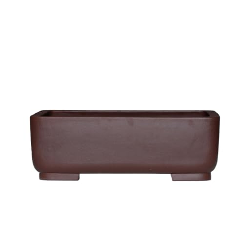 SOBOLON Blumentopf Blumentopf Keramik Rechteck Alabaster Bonsai Topf Indoor Kreative Aquascape Anlage Container Moderner einfacher Blumentopf von SOBOLON