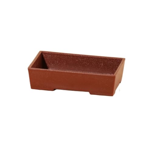 SOBOLON Blumentopf Haushalt Fleischiger Blumentopf Rechteckig Bonsai Harz Kunststoff Modern Einfacher Blumentopf (B) von SOBOLON