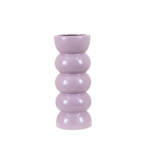 SOBOLON Blumentopf Keramikvase Im Retro-Stil, Hydroponisches Blumenarrangement, Kleine Vase Moderner einfacher Blumentopf(C) von SOBOLON