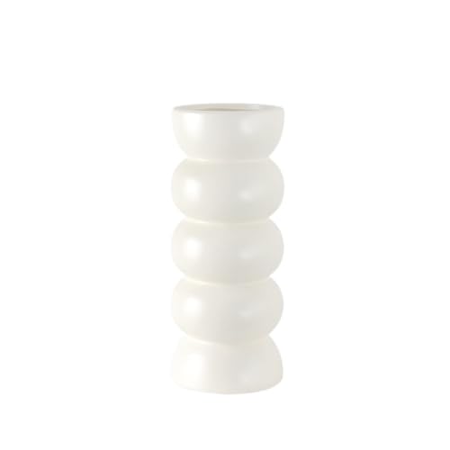 SOBOLON Blumentopf Keramikvase Im Retro-Stil, Hydroponisches Blumenarrangement, Kleine Vase Moderner einfacher Blumentopf(F) von SOBOLON