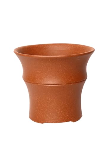 SOBOLON Blumentopf Lila Ton Blumentopf Keramik Einfache Runde Indoor Wohnzimmer Sukkulenten Grün Pflanze Pflanzer Moderner einfacher Blumentopf von SOBOLON