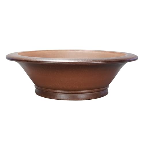 SOBOLON Blumentopf Lila Ton handgefertigter runder Eimer 47cm Blumen- und Grüntopf Moderner einfacher Blumentopf von SOBOLON