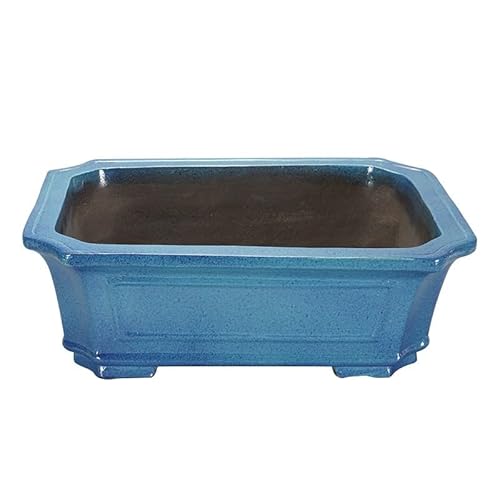 SOBOLON Blumentopf Lila sandfarbene Glasur, rechteckig, 57 cm, große Größe, einfache grüne Blumentöpfe for Pflanzen und Gartenarbeit Moderner einfacher Blumentopf von SOBOLON