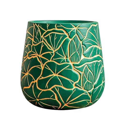 SOBOLON Blumentopf Minimalistische Kunst Großer Durchmesser Blumentopf Indoor Wohnzimmer Dekoration Modern Einfacher Blumentopf von SOBOLON