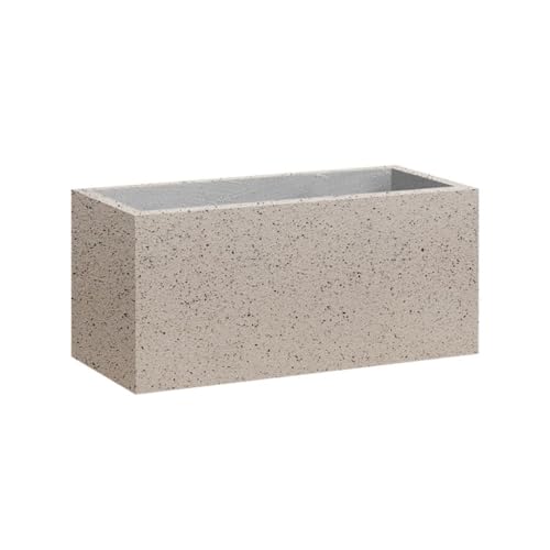 SOBOLON Blumentopf aus Zement, Blumenkasten, Haus, Garten, Einrichtung, Balkon, Bepflanzung, moderner einfacher Blumentopf (B) von SOBOLON