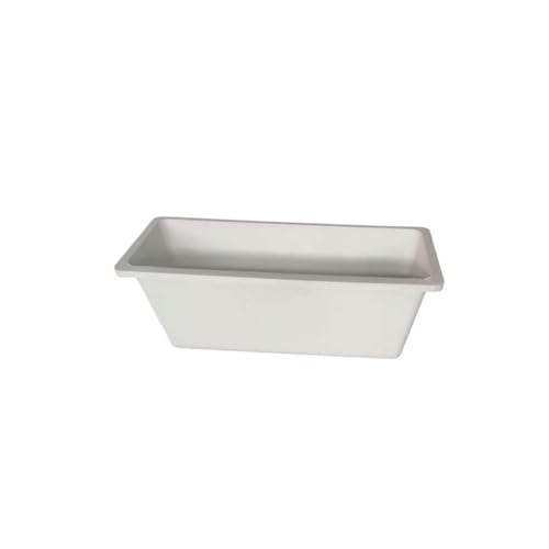 SOBOLON Rechteckiger Blumentopf für Innenhof, für den Innenbereich, grüne Pflanze, Topf, Outdoor, Fiberglas, moderner einfacher Blumentopf von SOBOLON