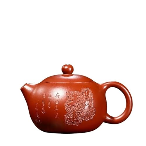 SOBOLON Reise-Wasserkocher, 180 ml, violetter Ton, handgefertigt, Xishi-Topf mit Teesieb, Zisha-Teeset, Ornamente, chinesische Teekanne, grüne Teekanne von SOBOLON