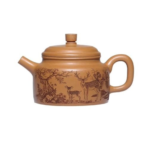 SOBOLON Reise-Wasserkocher Tee-Set Kung Fu for La Casa, Klassische handgemachte lila Ton Teekanne Teekanne Grün von SOBOLON