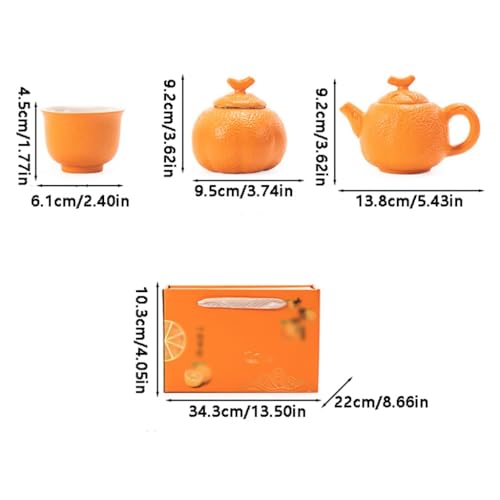 SOBOLON Zuckerbehälter Kreative Teedose Set, Keramik Kung Fu Tee Set Tee Aufbewahrungsdose Home Teekanne Kaffeebehälter von SOBOLON