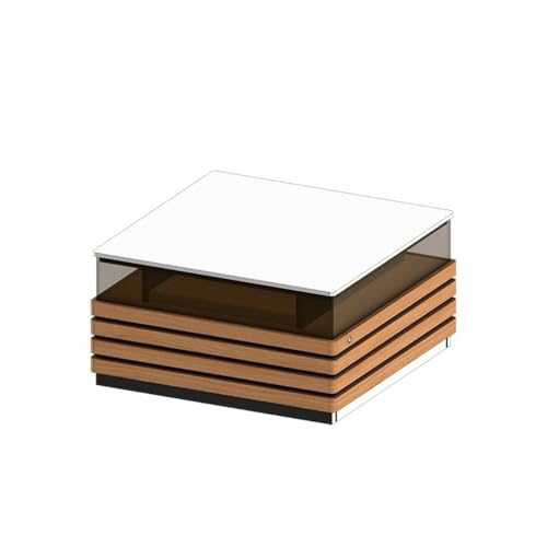 Sofatisch, Teetisch, kreativ, Rockboard, Couchtisch für Zuhause, Wohnzimmer, quadratisch, kleiner Tee, einfaches Sofa, moderner Couchtisch (B) von SOBOLON