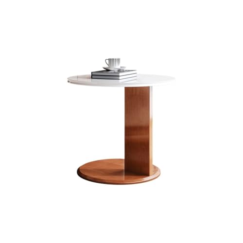Sofatisch Teetisch Rockboard Massivholz Couchtisch Wohnzimmer Rund Sofa Beistelltisch Modern Couchtisch von SOBOLON