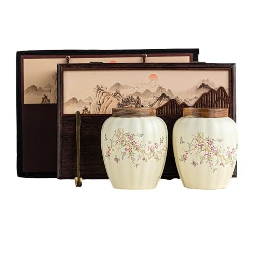 Zuckerbehälter Keramik Lose Tee Vorratsdose Glas Haushalt Groß Versiegelt Chinesisch Set Doppelte Geschenkbox Kaffeebehälter Zuckerbehälter Keramik Lose Tee Vorratsdose Glas Haushalt Groß Versiegelt Chinesisch Set Doppelte Geschenkbox Kaffeebehälter von SOBOLON