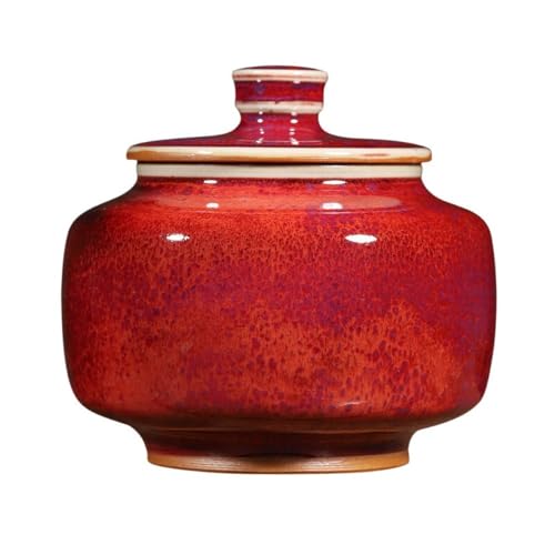 Zuckerbehälter Kreative Retro Reine Handgemachte Bulk Tee Lagerung Topf Keramik Kleine Versiegelte Topf Chinesische Handgemachte Ornamente Einzigen Topf Kaffee Behälter von SOBOLON