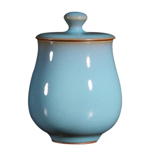 Zuckerbehälter Reine handgemachte Masse Tee Lagerung Behälter Topf Keramik kleine versiegelte Glas Retro Chinesische handgefertigte Ornamente Eintopf Kaffeebehälter von SOBOLON