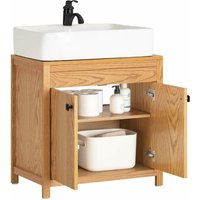 Sobuy - BZR98-N Waschbeckenunterschrank Badezimmer Schrank Unterschrank Waschtisch Badezimmerschrank Badezimmermöbel Natur bht ca. 60x60x35cm Sobuy - BZR98-N Waschbeckenunterschrank Badezimmer Schrank Unterschrank Waschtisch Badezimmerschrank Badezimmermöbel Natur bht ca. 60x60x35cm von SOBUY