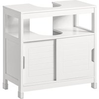 SoBuy FRG128-II-W Waschbeckenunterschrank Badmöbel Badschrank mit Fußpolster Waschtisch Unterschrank weiß SoBuy FRG128-II-W Waschbeckenunterschrank Badmöbel Badschrank mit Fußpolster Waschtisch Unterschrank weiß von SOBUY