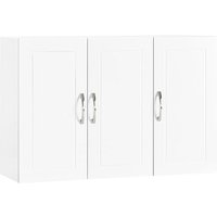 FRG231-L-W Hängeschrank Badschrank mit zwei Türen Küchenschrank Medizinschrank Wandschrank Badmöbel Weiß bht ca. 90x60x30cm - Sobuy von SOBUY