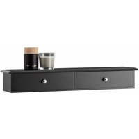 Sobuy - FRG43-SCH Wandschrank Badezimmerschrank Hängeregal Wandregal Wandgarderobe mit 2 Schubladen Hängeschrank Schwarz bht ca. 64x10x15cm Sobuy - FRG43-SCH Wandschrank Badezimmerschrank Hängeregal Wandregal Wandgarderobe mit 2 Schubladen Hängeschrank Schwarz bht ca. 64x10x15cm von SOBUY