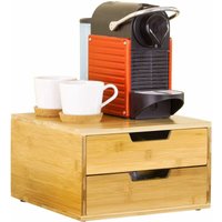 Sobuy - FRG82-N Kaffeekapsel Box Kapselspender Aufbewahrungsbox Schubladenbox Schreibtischorganizer bht: 30x18x31cm von SOBUY