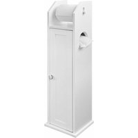 Sobuy - FRG135-W Freistehend Toilettenrollenhalter Badregal Standschrank Seitenschrank weiß bht ca: 20x78x18cm von SOBUY