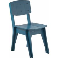 HFST01-B Küchenstuhl Stuhl Schreibtischstuhl Bürostuhl mit Rücklehne Arbeitsstuhl Kinderstuhl Sitzhöhe 46cm Blau bht ca. 44,5x86x61cm - Sobuy von SOBUY