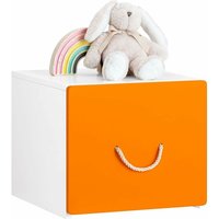 KMB74-W Kinder Spielzeugtruhe Spielzeugkiste mit Deckel Aufbewahrungsbox Kinder Spielzeugbox Spielzeug Aufbewahrung Kinder bht ca. 40x35x40cm - Sobuy von SOBUY