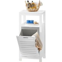 SoBuy BZR67-W Wäscheschrank mit ausklappbarem Wäschesack Wäschesäcken Wäschetruhe Wäschesammler Wäschetruhe Wäschekorb Badschrank Badmöbel Weiß BHT SoBuy BZR67-W Wäscheschrank mit ausklappbarem Wäschesack Wäschesäcken Wäschetruhe Wäschesammler Wäschetruhe Wäschekorb Badschrank Badmöbel Weiß BHT von SOBUY