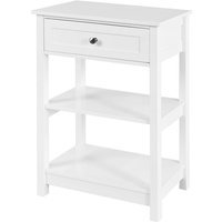 FBT46-W Beistelltisch Nachttisch Couchtisch in weiß mit Einer Schublade und 2 Ablagen bht ca: 45x68x30cm - Sobuy FBT46-W Beistelltisch Nachttisch Couchtisch in weiß mit Einer Schublade und 2 Ablagen bht ca: 45x68x30cm - Sobuy von SOBUY