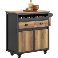 SoBuy FKW122-SCH Küchenwagen mit Arbeitsplatte Servierwagen mit Rollen Rollwagen Küche Kücheninsel Küchenschrank Vintagebraun BHT ca. 89x87x40cm SoBuy FKW122-SCH Küchenwagen mit Arbeitsplatte Servierwagen mit Rollen Rollwagen Küche Kücheninsel Küchenschrank Vintagebraun BHT ca. 89x87x40cm von SOBUY