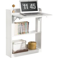 FWT92-W Schreibtisch klappbar Computertisch mit Ablagen Klapptisch Arbeitstisch Bürotisch für Homeoffice Wandtisch Laptoptisch bht ca.: 64x82x58cm FWT92-W Schreibtisch klappbar Computertisch mit Ablagen Klapptisch Arbeitstisch Bürotisch für Homeoffice Wandtisch Laptoptisch bht ca.: 64x82x58cm von SOBUY