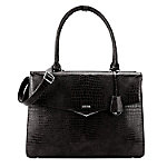 SOCHA Laptoptasche Silver Tip Croco Feinsynthetik Schwarz 15.6 " von SOCHA