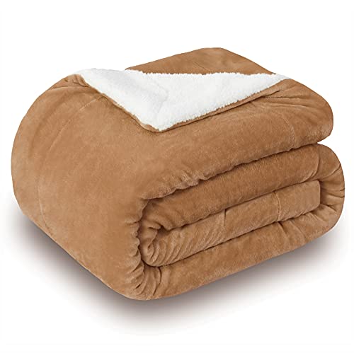 SOCHOW Sherpa Decke Kamel zweiseitige Wohndecken Kuscheldecken, extra Dicke warm Sofadecke/Couchdecke aus Sherpa, 220 x 240 cm super flausch Fleecedecke als Sofaüberwurf oder Wohnzimmerdecke SOCHOW Sherpa Decke Kamel zweiseitige Wohndecken Kuscheldecken, extra Dicke warm Sofadecke/Couchdecke aus Sherpa, 220 x 240 cm super flausch Fleecedecke als Sofaüberwurf oder Wohnzimmerdecke von SOCHOW