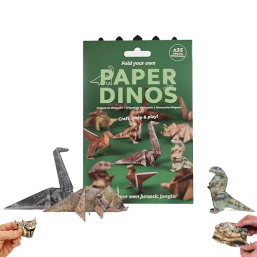Diy Paper Cats Kit, Fun 3d Paper Dog & Cat & Dinosaur Models,diy-papierkatzen-set,Creative Origami Animal Kit,Contains 50 Origami Sheets,Desk Decor, Fun Craft Activity for Adults & Kids-C von SOCLING