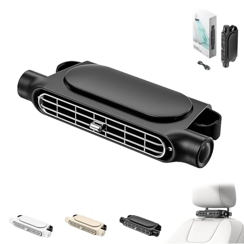 Tragbare Klimaanlage Fürs Auto,auto Ventilator Für Rücksitzautositzventilator,auto Sitzbelüftung Mit Usb,seat Car Fan Portable Plug-in Three-speed,für SUV, LKW, Wohnmobile & PKW-B von SOCLING