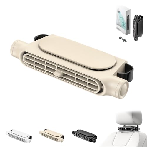 Tragbare Klimaanlage Fürs Auto,auto Ventilator Für Rücksitzautositzventilator,auto Sitzbelüftung Mit Usb,seat Car Fan Portable Plug-in Three-speed,für SUV, LKW, Wohnmobile & PKW-C von SOCLING