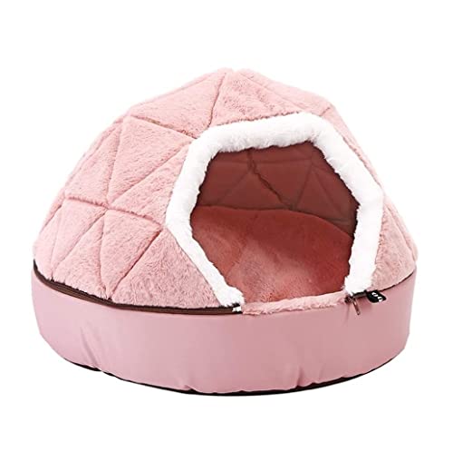 Hundekorb Hundebett Katzenbett Hundesofa Haustier Katze Hund Nest Dual Use Warme Weiche Schlafbett Pad Für Haustier Atmungsaktive Katze Haus Hund Schlafen Waschbare Matte Decke Hundekörbchen Haustierb von SOCUY