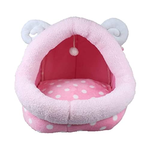 Hundekorb Hundebett Katzenbett Hundesofa Kreatives Haustierbett Tier Hundebett Schaf Kuhform Haustiermatte Winter Warmes Nest Haustier Katze Hundezwinger Bett Sofa Schlafsack Haus Hundekörbchen Hausti von SOCUY