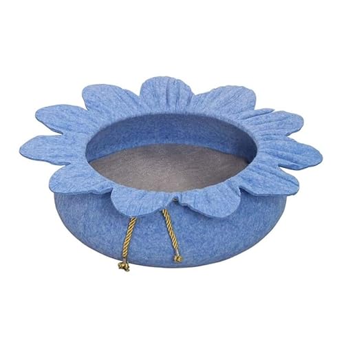 Hundekorb Hundebett Katzenbett Hundesofa Sonnenblumen-Form-Filz-Haustier-Bett Für Haustier-Katzen-Hund-Teddybär, Der Kleine Hunde-Katzen-Nest-nettes Schlafbett-Katzen-Hundebett Schläft Hundekörbchen H von SOCUY